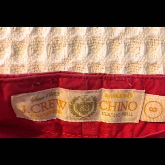 J. Crew Twill City Fit Sz 6 Cuffed Shorts Dark Pink Summer Casual Preppy Trendy - Picture 4 of 4